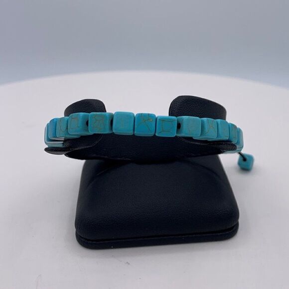Real turquoise bracelet, adjustable cord, boho, beach, native, country, new - Picture 5 of 16